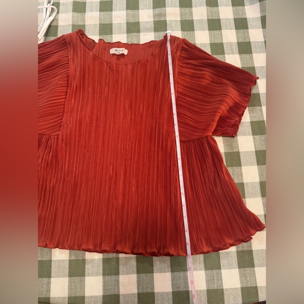 Madewell Texture & Thread Micro-Pleat Top - Picture 10 of 14